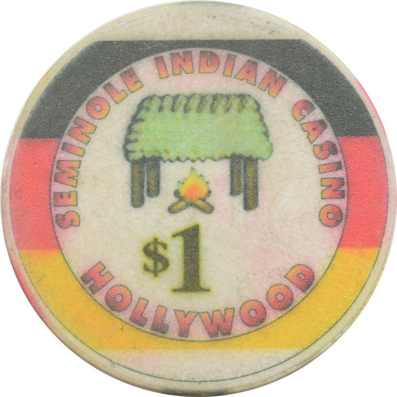 Seminole Indian Casino Hollywood Florida $1 Chip