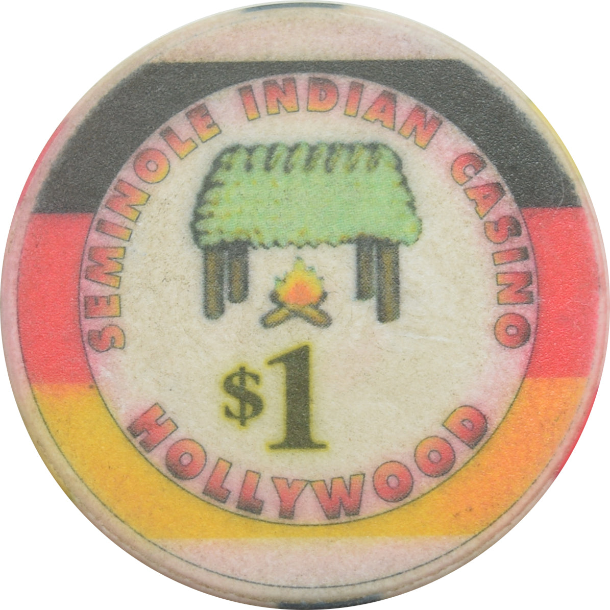 Seminole Indian Casino Hollywood Florida $1 Chip