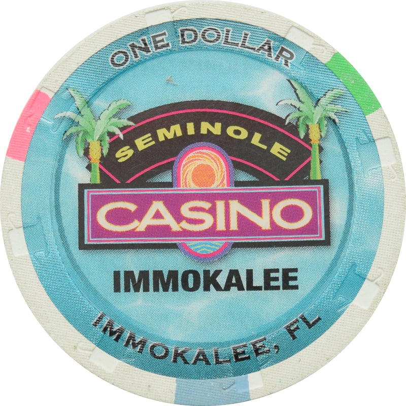 Seminole Casino Immokalee Florida $1 Chip