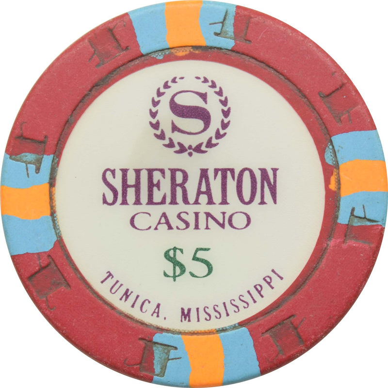 Sheraton Casino Tunica Mississippi $5 Chip