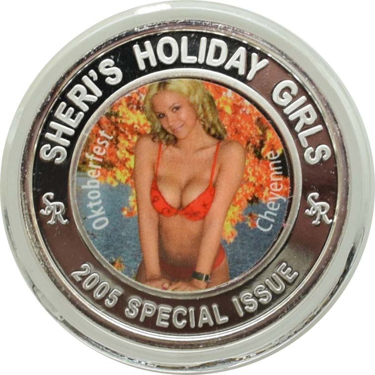 Sheri's Ranch Brothel Pahrump Nevada .999 Silver Clad "Miss Oktoberfest" Silver State Token