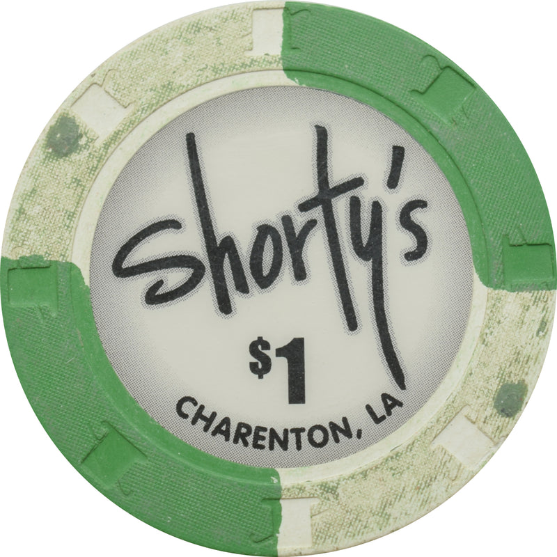 Shorty's Casino Charenton Louisiana $1 Chip