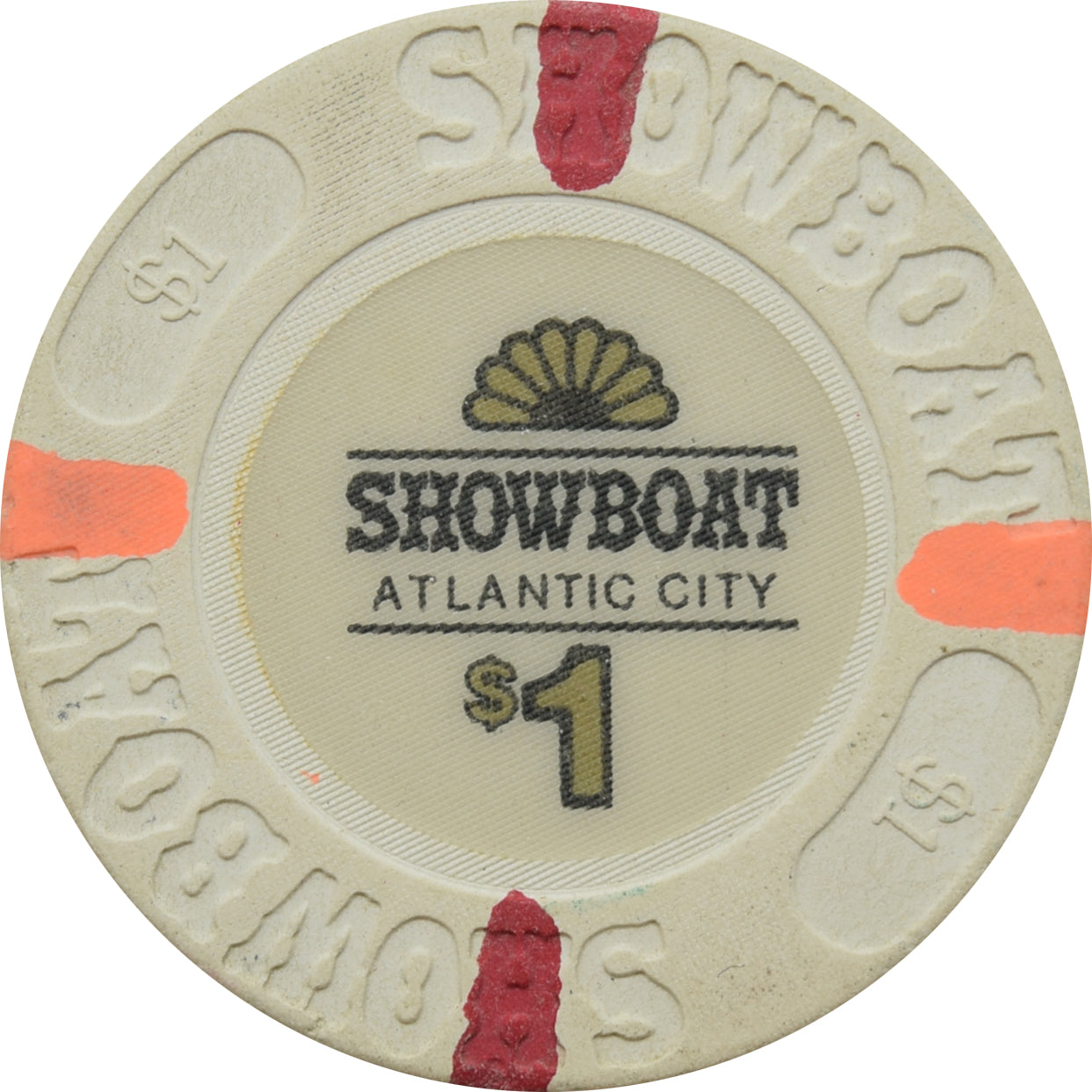 Showboat Casino Atlantic City NJ $1 Chip