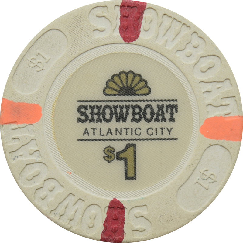 Showboat Casino Atlantic City NJ $1 Chip