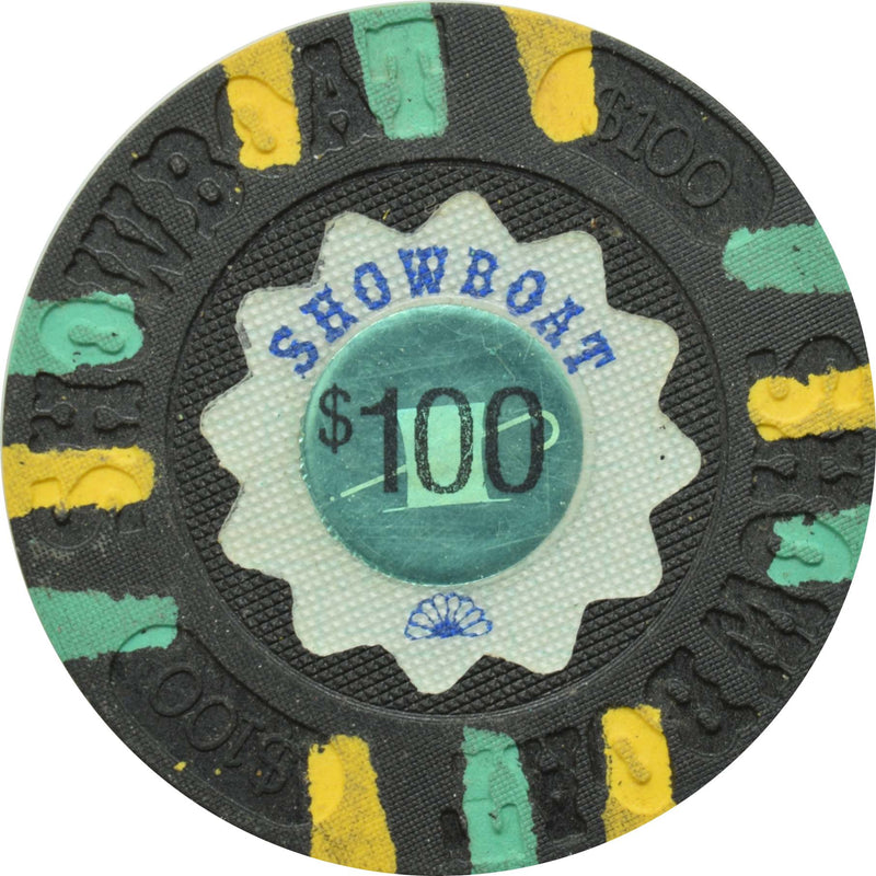 Showboat Casino Atlantic City New Jersey $100 Chip