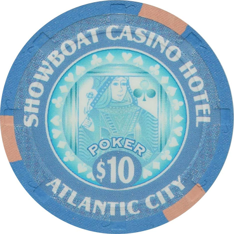 Showboat Casino Atlantic City New Jersey $10 House of Blues Poker Grand Opening Chip