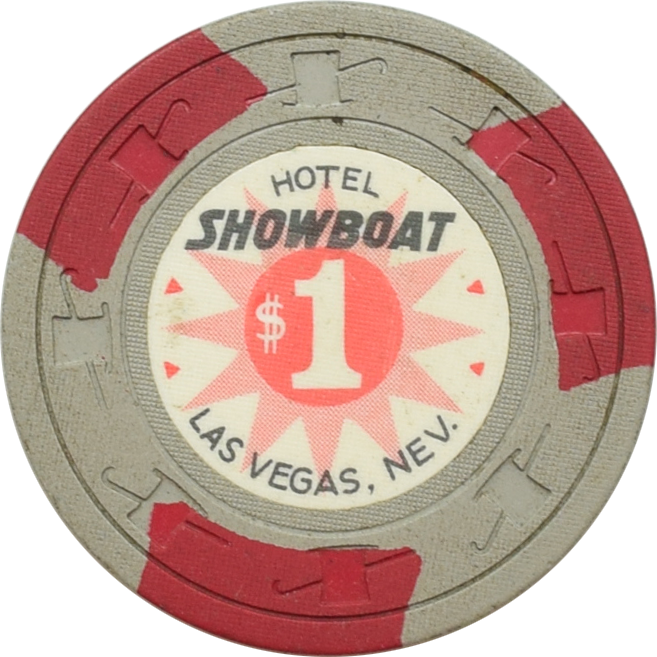 Showboat Casino Las Vegas Nevada $1 Chip 1962