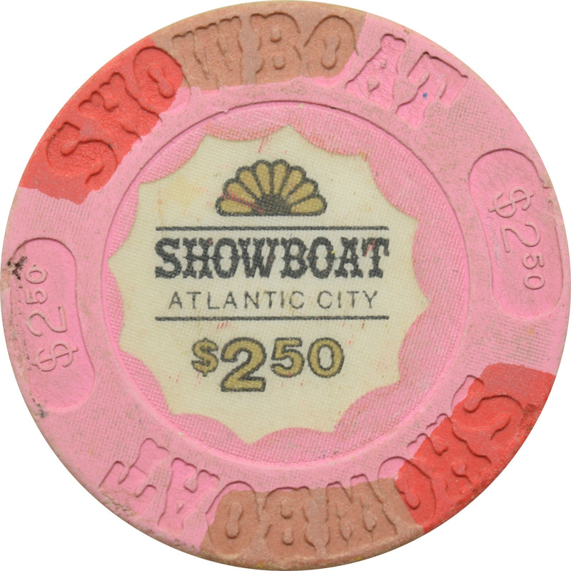 Showboat Casino Atlantic City New Jersey $2.50 Chip