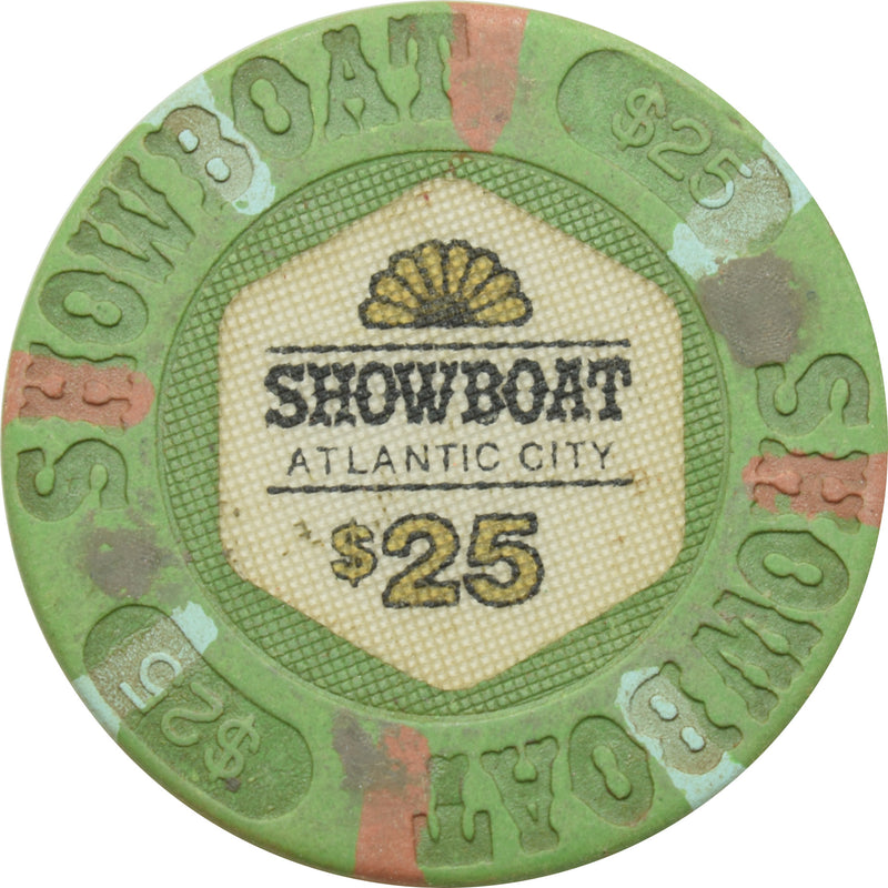 Showboat Casino Atlantic City New Jersey $25 Chip