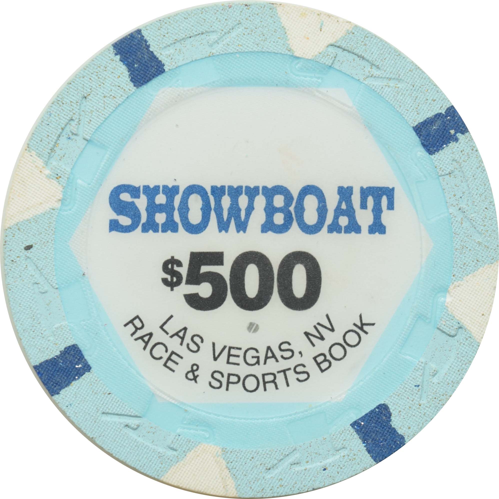 Showboat Casino Las Vegas Nevada $500 Race and Sports Book Chip 1996