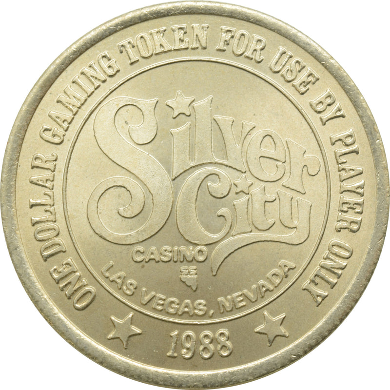 Silver City Casino Las Vegas Nevada $1 Token 1988