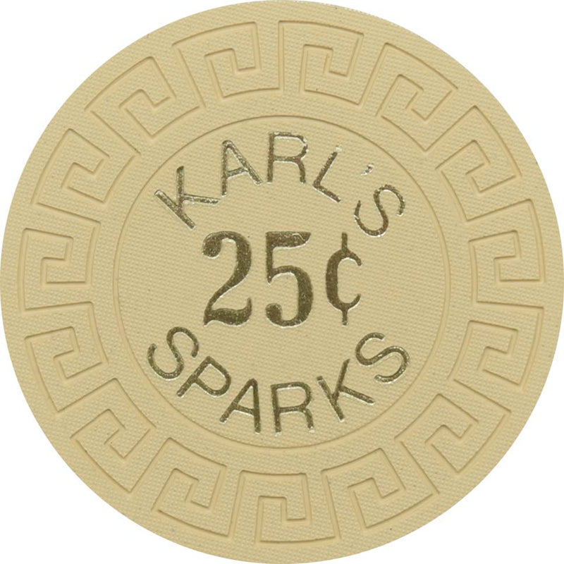 Silver Club (Karl's) Casino Sparks Nevada 25 Cent Chip 1963