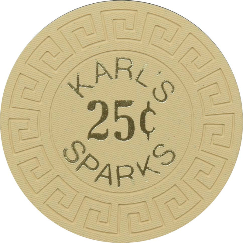Silver Club (Karl's) Casino Sparks Nevada 25 Cent Chip 1963