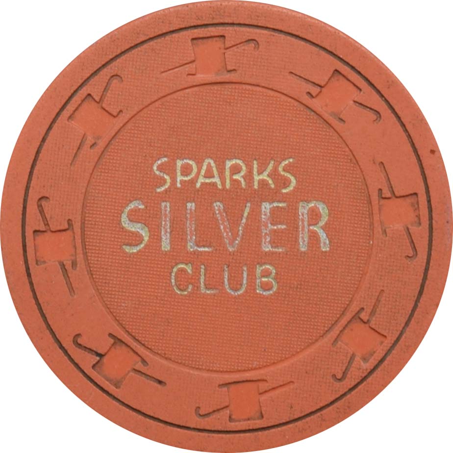 Silver Club (Karl's) Casino Sparks Nevada 25 Cent Chip 1963