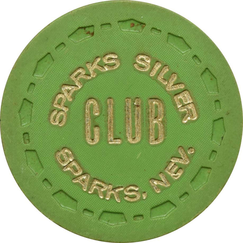 Silver Club (Karl's) Casino Sparks Nevada $1 Good at Poker Table Only Chip 1971