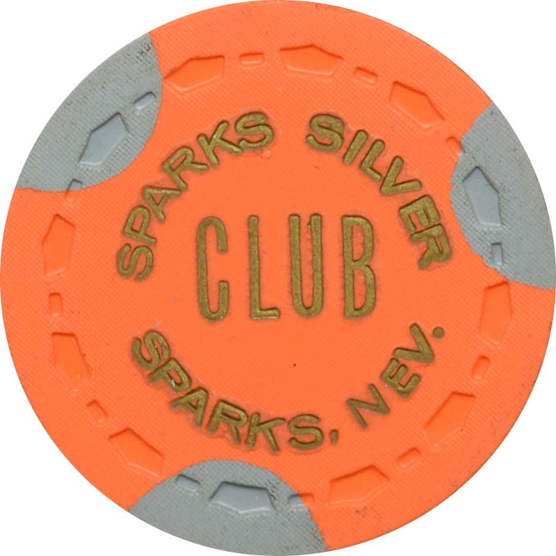 Silver Club (Karl's) Casino Sparks Nevada $20 Good at Poker Table Only Chip 1974