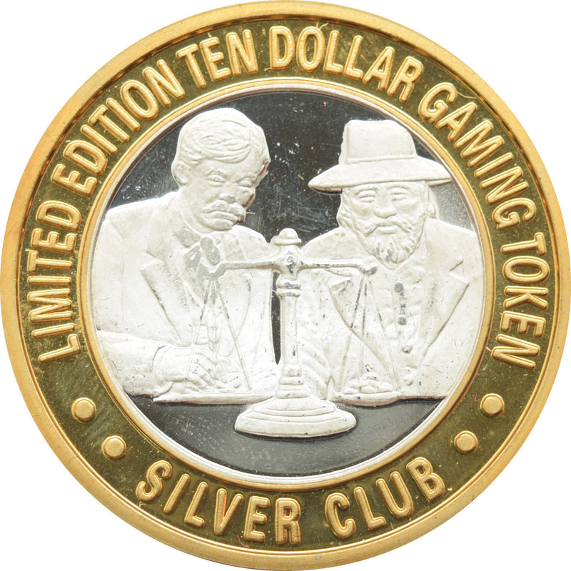 Silver Club (Karl's) Casino Sparks "Assayer's" $10 Silver Strike .999 Fine Silver 1994