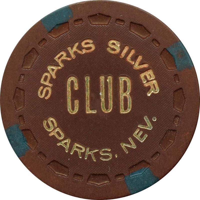 Silver Club (Karl's) Casino Sparks Nevada $5 Good at Poker Table Only Chip 1971