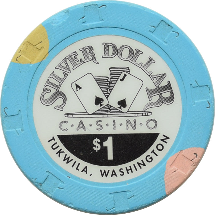 Silver Dollar Casino Tukwila Washington $1 Chip