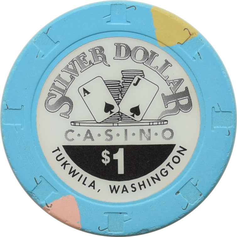 Silver Dollar Casino Tukwila Washington $1 Chip