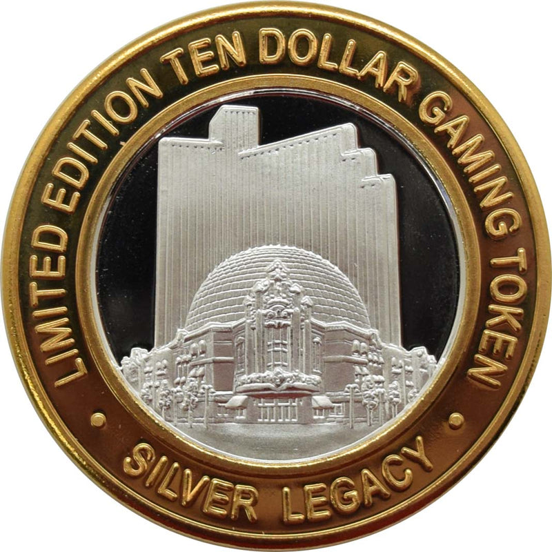 Silver Legacy Casino Reno "11th Anniversary" $10 Silver Strike .999 Fine Silver 2006
