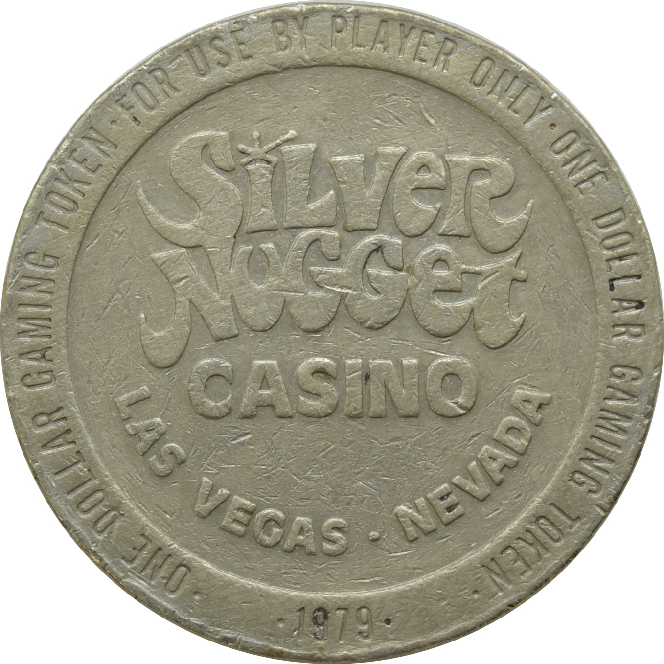 Silver Nugget Casino N. Las Vegas NV $1 Token 1979