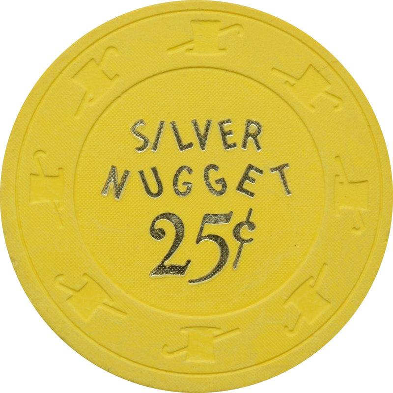 Silver Nugget Casino N. Las Vegas Nevada 25 Cent Chip 1980s