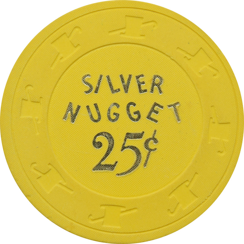 Silver Nugget Casino N. Las Vegas Nevada 25 Cent Chip 1980s