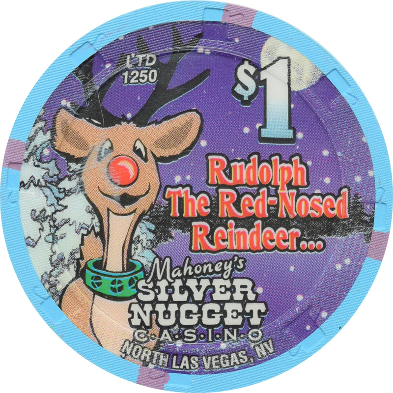 Mahoney's Silver Nugget Casino N. Las Vegas Nevada $1 Christmas Chip 2001