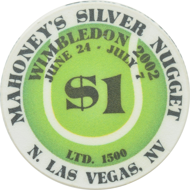 Mahoney's Silver Nugget Casino N. Las Vegas Nevada $1 Wimbledon Chip 2002