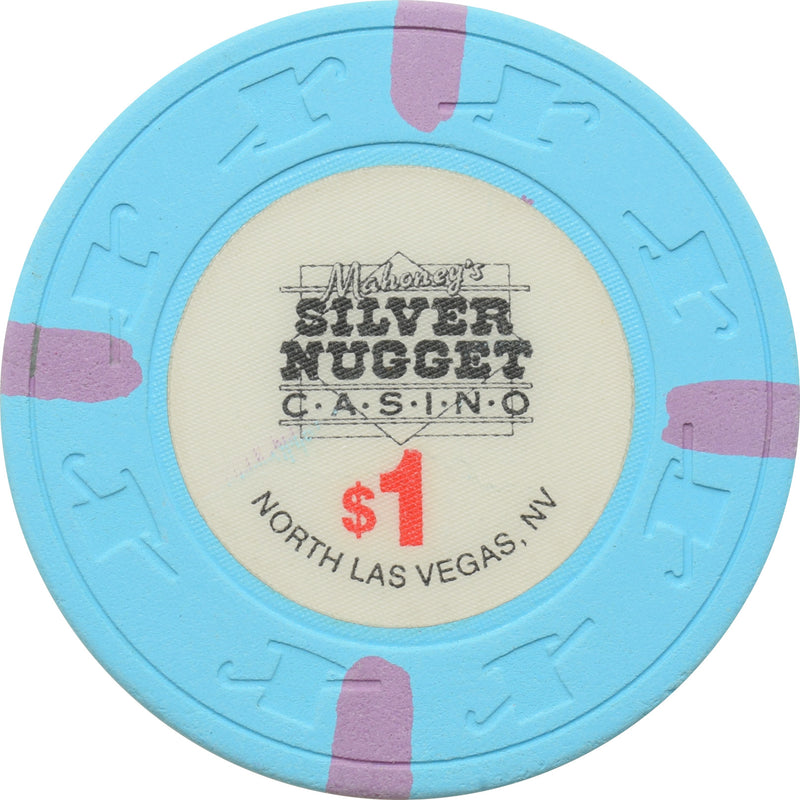 Mahoney's Silver Nugget Casino N. Las Vegas Nevada $1 Chip 1993