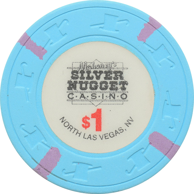 Mahoney's Silver Nugget Casino N. Las Vegas Nevada $1 Chip 1993