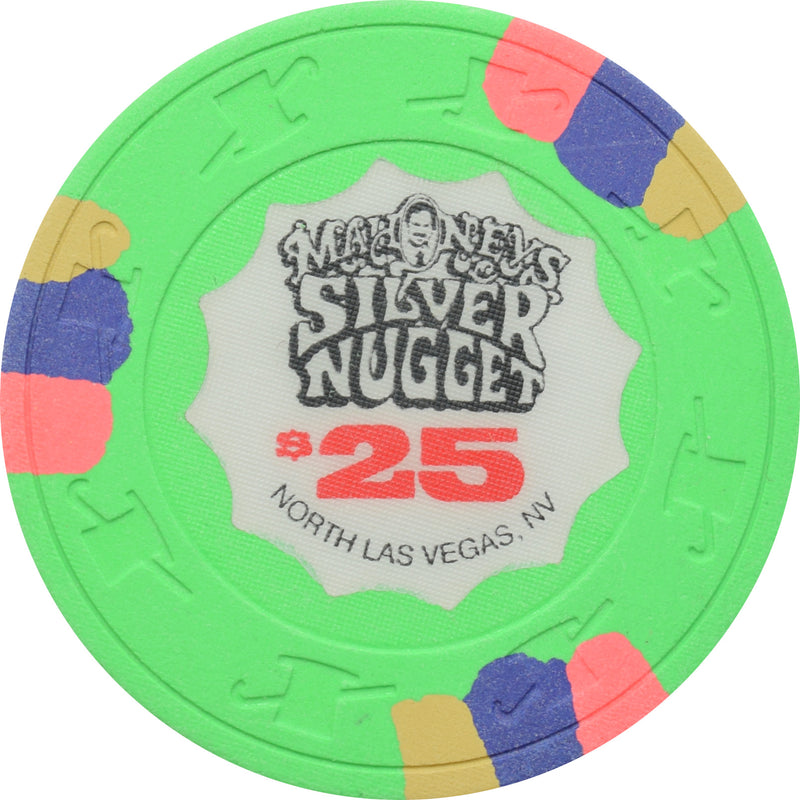 Mahoney's Silver Nugget Casino N. Las Vegas Nevada $25 Chip 1989