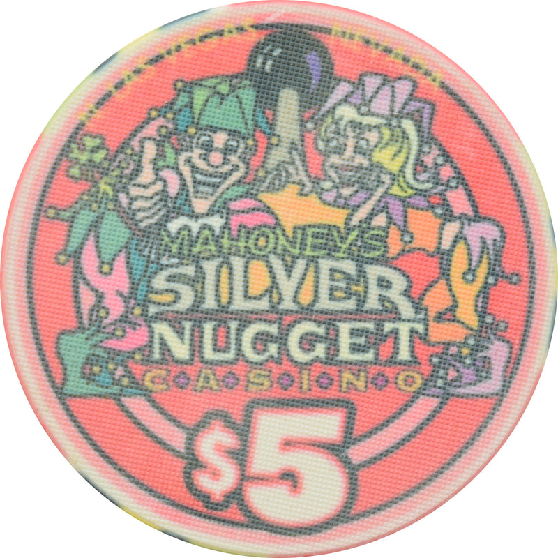 Mahoney's Silver Nugget Casino N. Las Vegas Nevada $5 Christmas Chip 1995