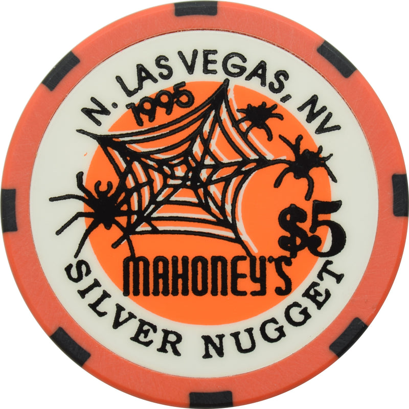 Mahoney's Silver Nugget Casino N. Las Vegas Nevada $5 Halloween Chip 1995