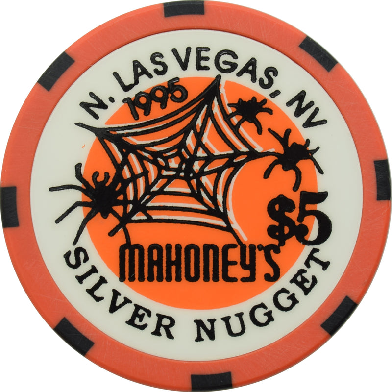 Mahoney's Silver Nugget Casino N. Las Vegas Nevada $5 Halloween Chip 1995