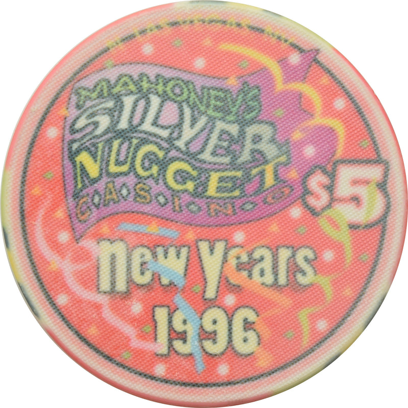 Mahoney's Silver Nugget Casino N. Las Vegas Nevada $5 New Years Chip 1996