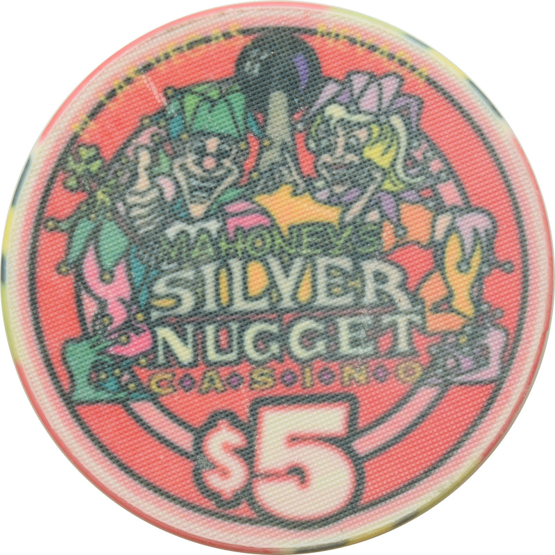 Mahoney's Silver Nugget Casino N. Las Vegas Nevada $5 New Years Chip 1996