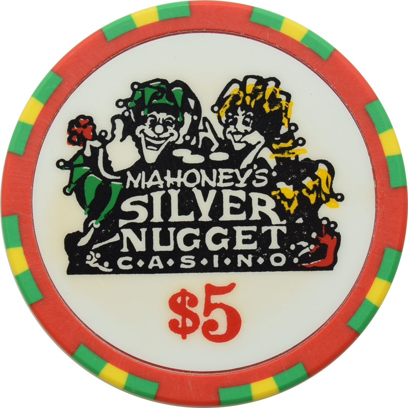 Mahoney's Silver Nugget Casino N. Las Vegas Nevada $5 St. Patrick's Day Chip 1996
