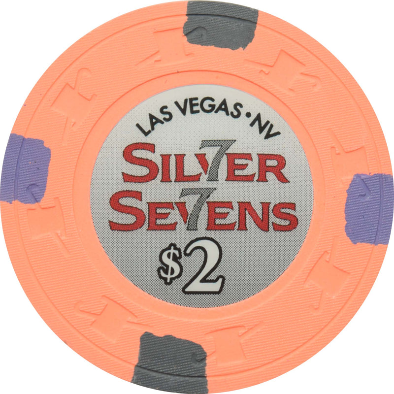 Silver Sevens Hotel & Casino Las Vegas Nevada $2 Chip 2014