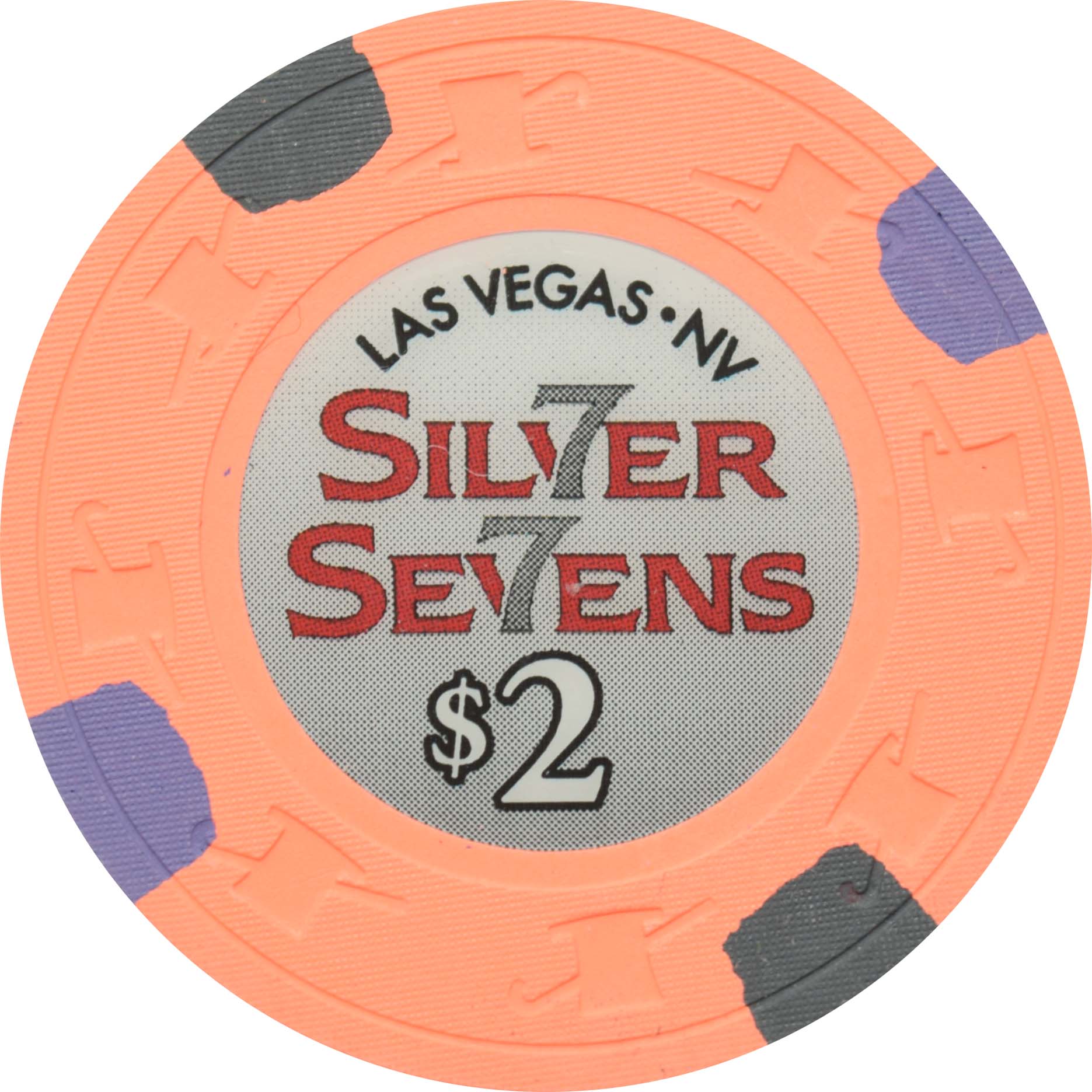 Silver Sevens Hotel & Casino Las Vegas Nevada $2 Chip 2014