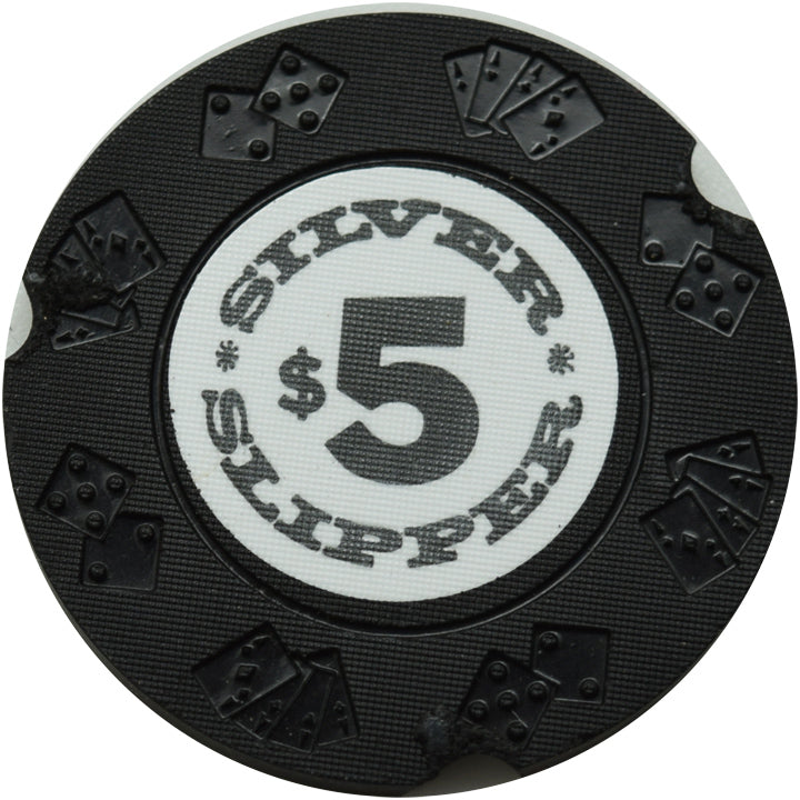 Silver Slipper Casino Edmonton Alberta Canada $5 Cancelled Chip