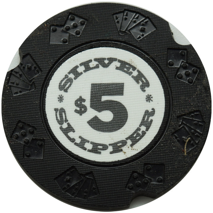 Silver Slipper Casino Edmonton Alberta Canada $5 Cancelled Chip