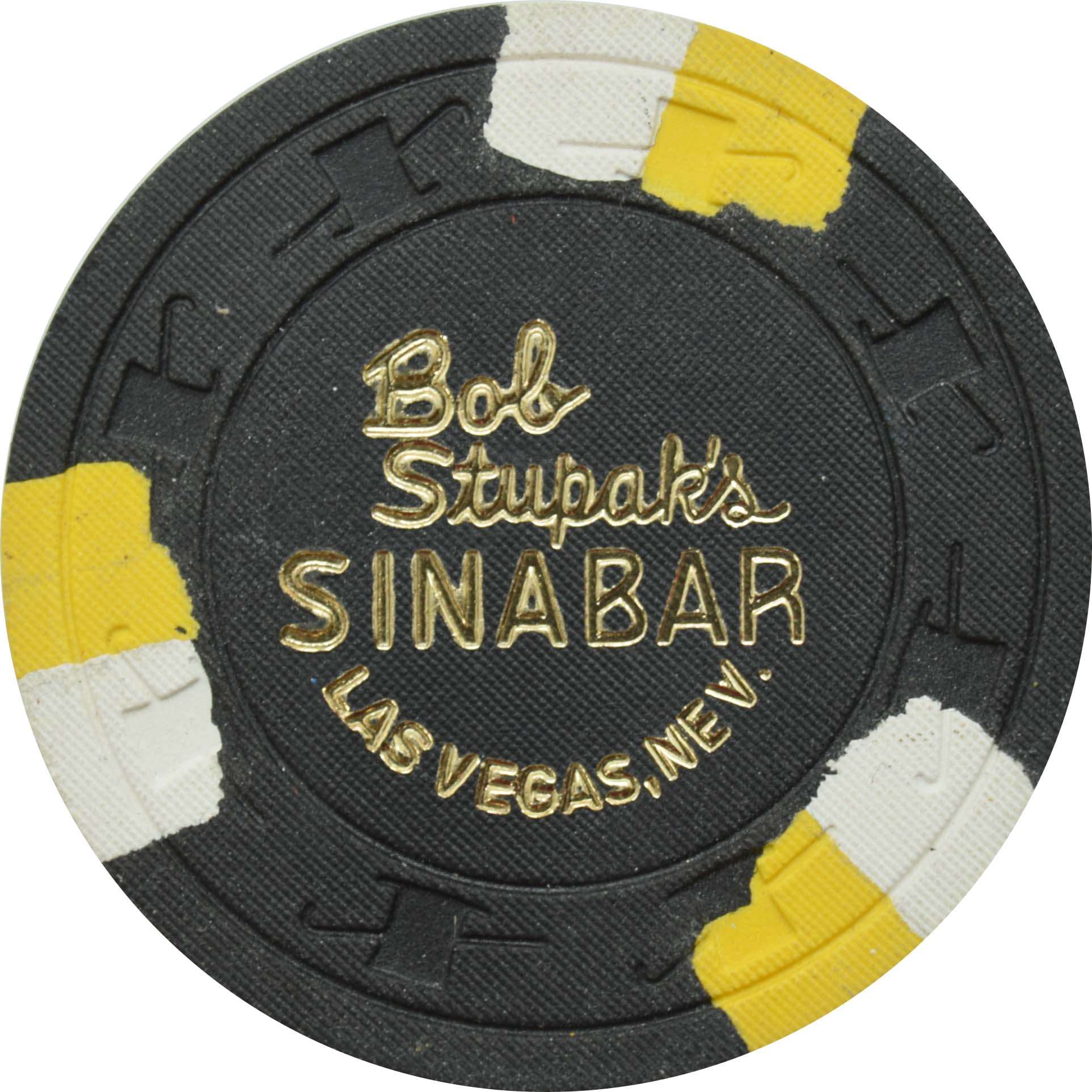 Bob Stupak's Sinabar Casino Las Vegas Nevada $100 Chip 1974