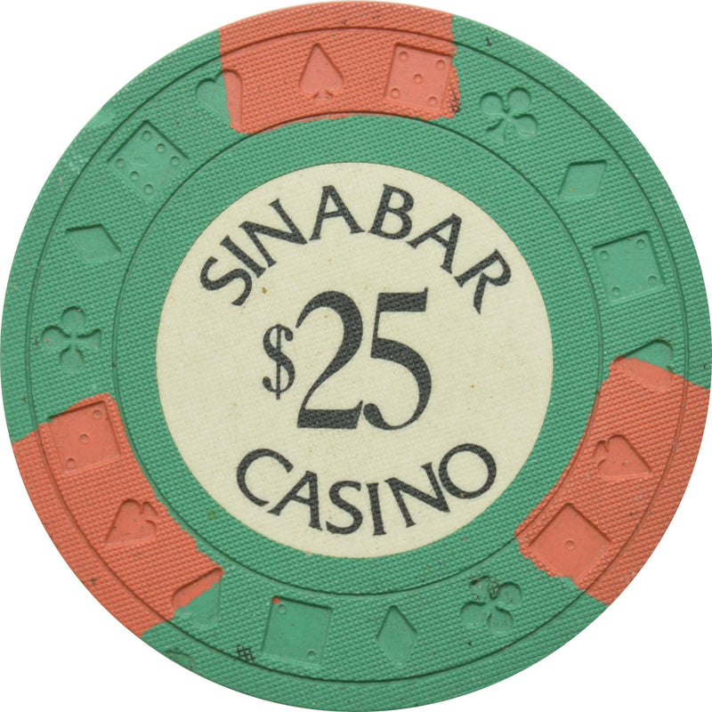 Sinabar Casino Las Vegas Nevada $25 Chip 1972