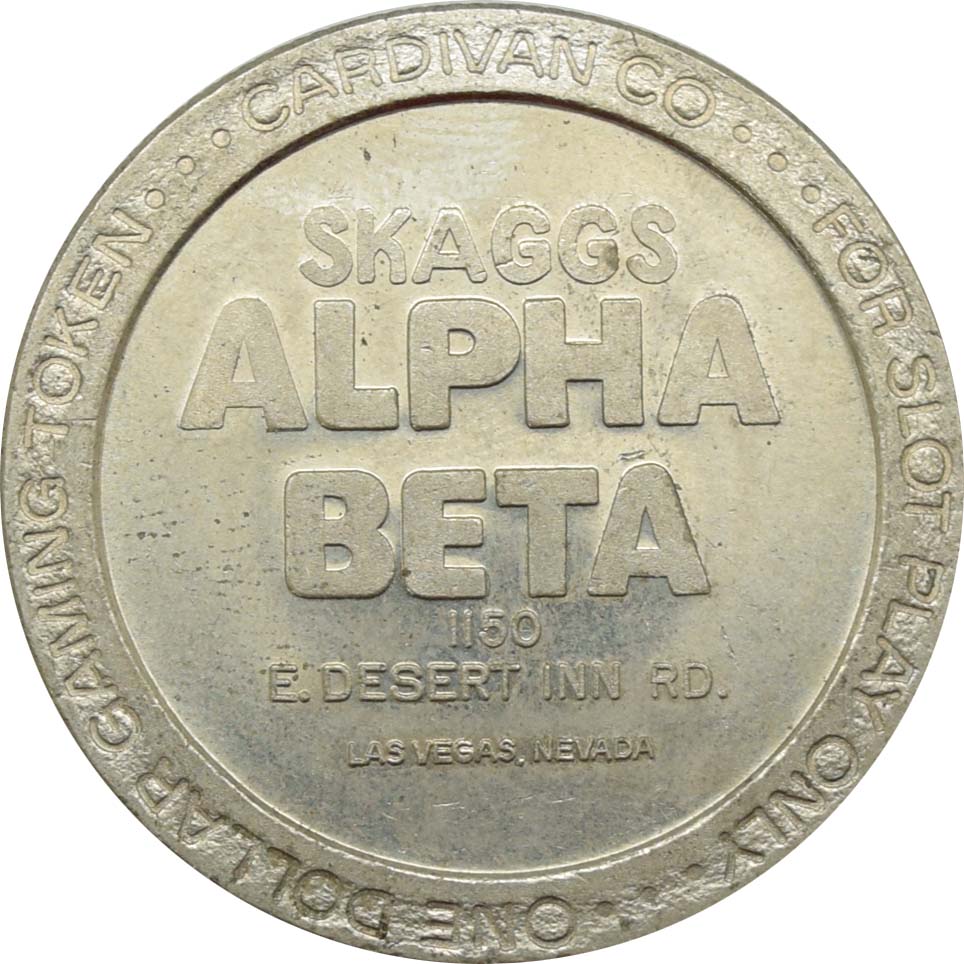 Skaggs Alpha Beta Las Vegas, Nevada $1 Desert Inn Rd. Token 1986