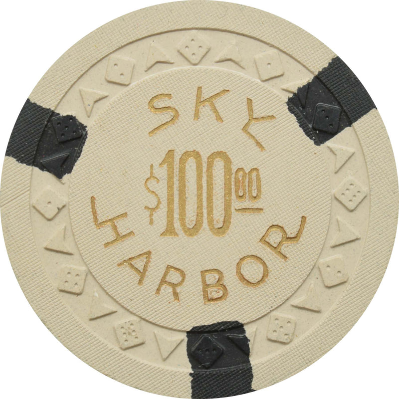Sky Harbor Casino Lake Tahoe Nevada $100 Chip 1953