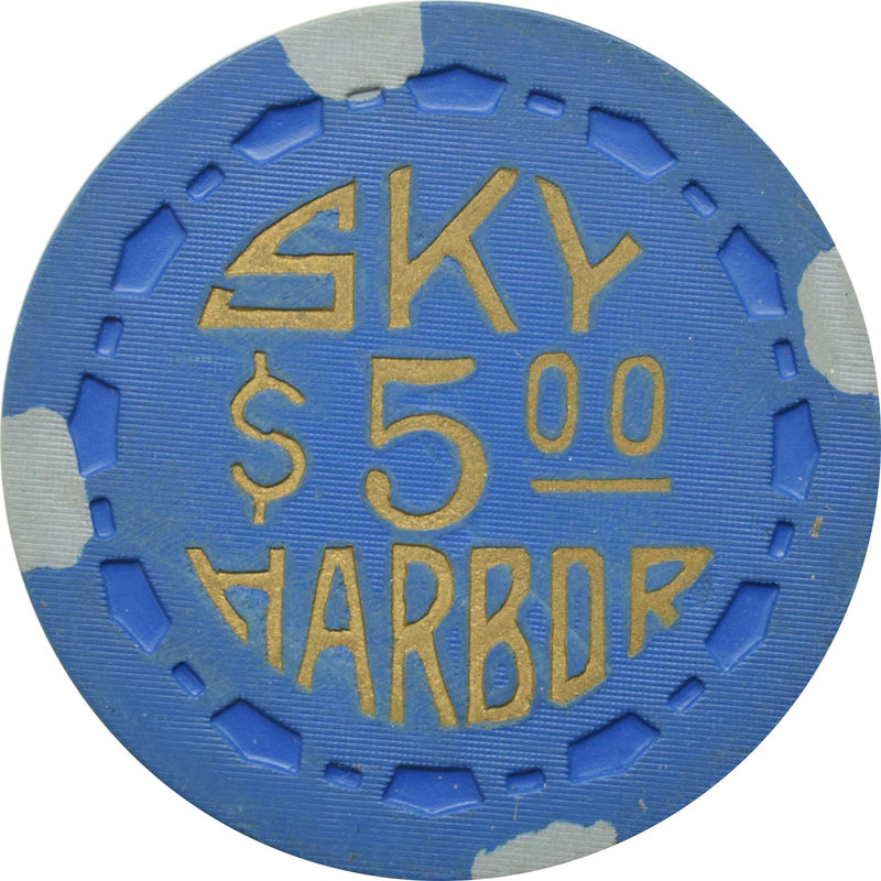 Sky Harbor Casino Lake Tahoe Nevada $5 Chip 1950