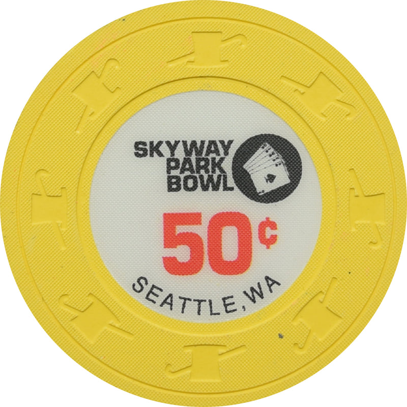 Skyway Park Bowl Casino Seattle WA 50 Cent Chip