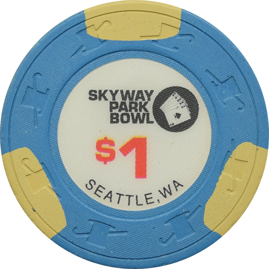 Skyway Park Bowl Casino Seattle WA $1 Chip